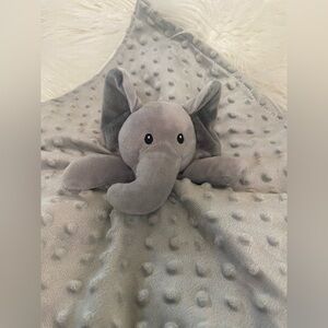 Gray Elephant Stuffed Animal Blanket